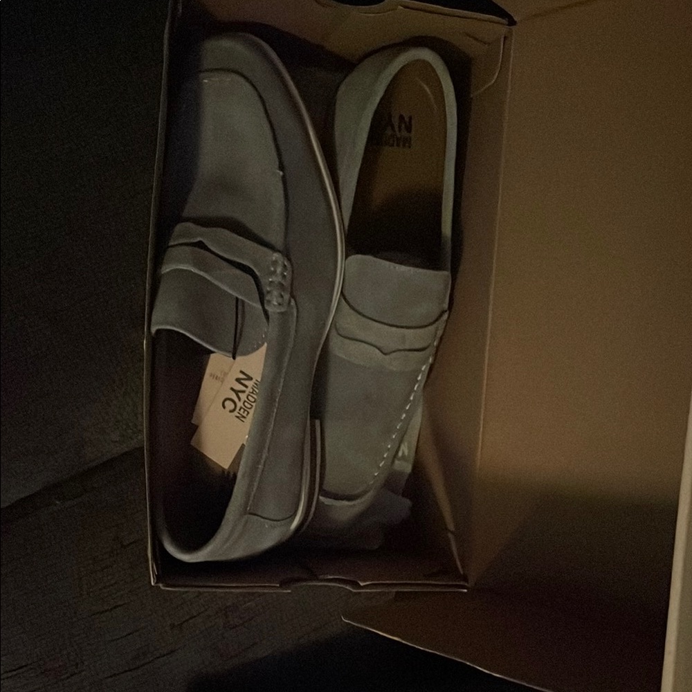 Men's Gray Loafers Madden NYC